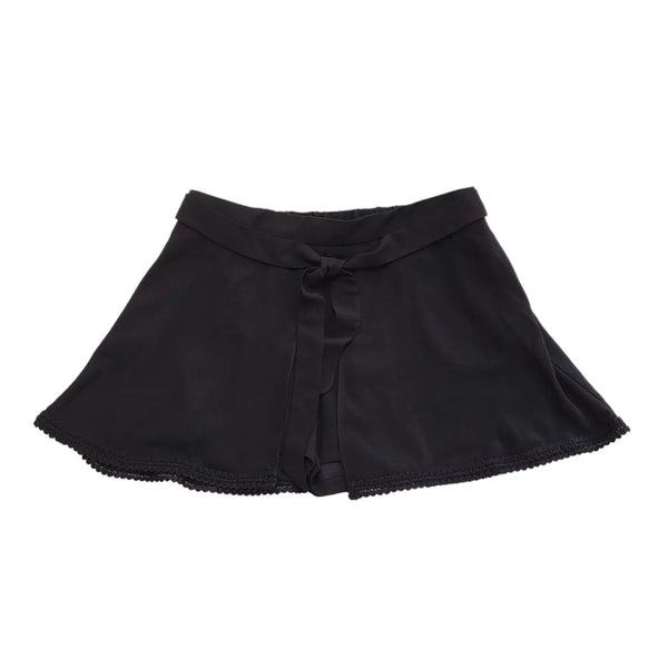 River Island Black Belted Short Length Skirt Women's UK 16 Bnwt W34 DD119