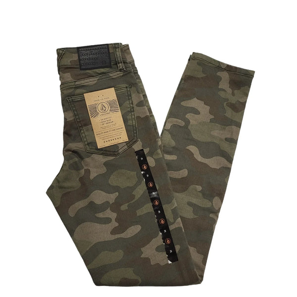 Super Stoned Skinny Camouflage Denim Jeans UK Women's XS W24 L29 Bnwt BB519