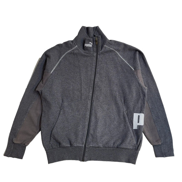 Puma Grey Vintage 90's Zipped  Sports Jacket UK Men's Size L