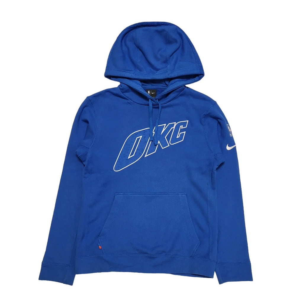 Nike NBA OKC Blue Drawstring Pouch Sweatshirt Hoodie Men's uk S eu 46 H32