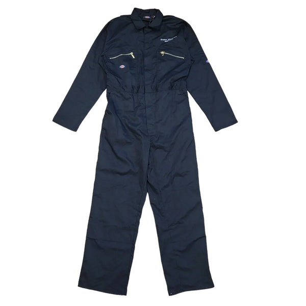 Dickies Black Long Sleeve Jumpsuit Uk Men's Sizer 4XL W44 L31 Bnwt CC536