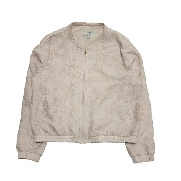 Coast Friday Pink Floral Quilted Bomber Jacket UK Women's 12 H789