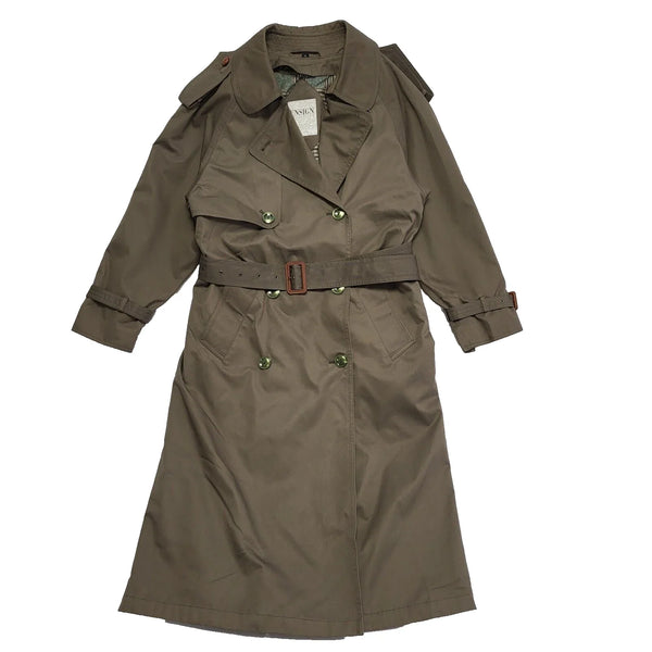 Ensign Collection Grey Belted Trench Coat UK Women's Medium K237