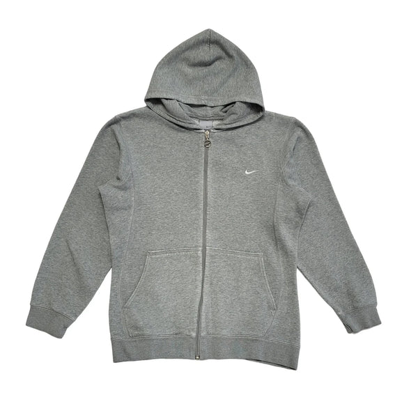 Nike Vintage 90's Grey Full Zip Sports Hoodie Womens UK Size L