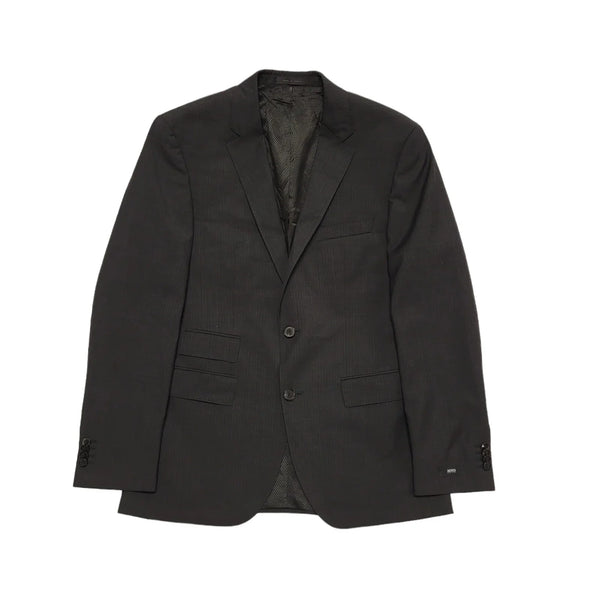 Hugo Boss Black Wool Blend Suit Jacket Uk Men's Size S 38" CC126