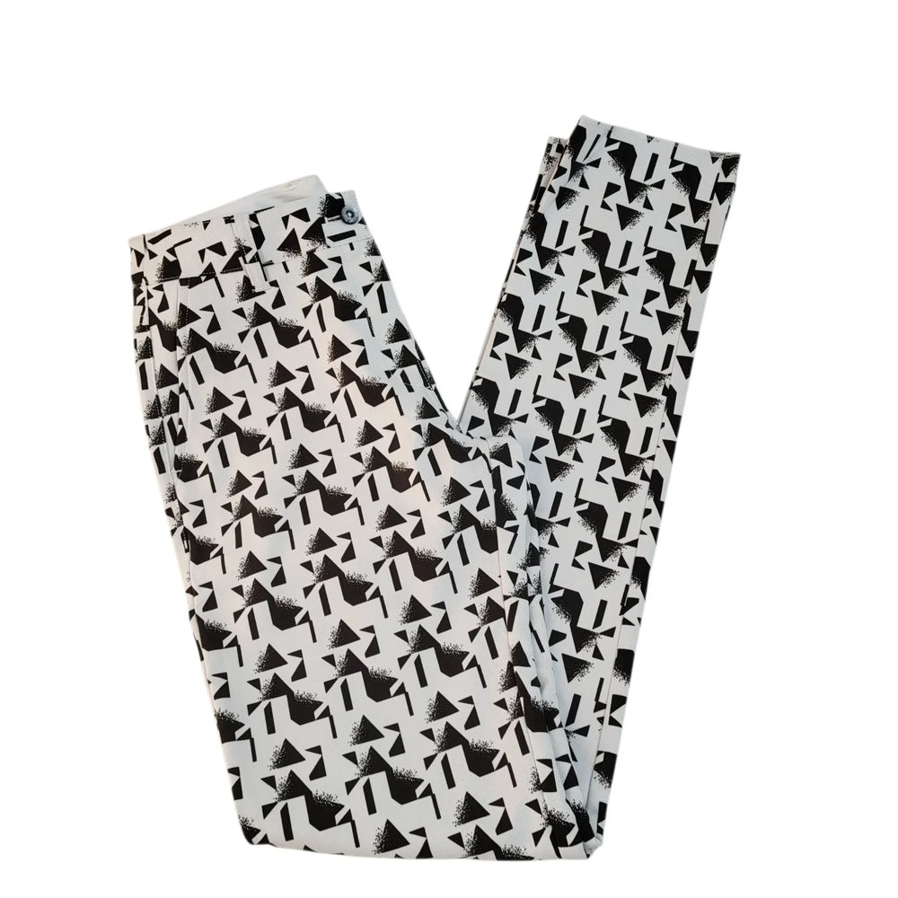 Puma Golf Trousers Pants Pattern Sports Uk Women's M 10 W28 L33 Bnwt L949
