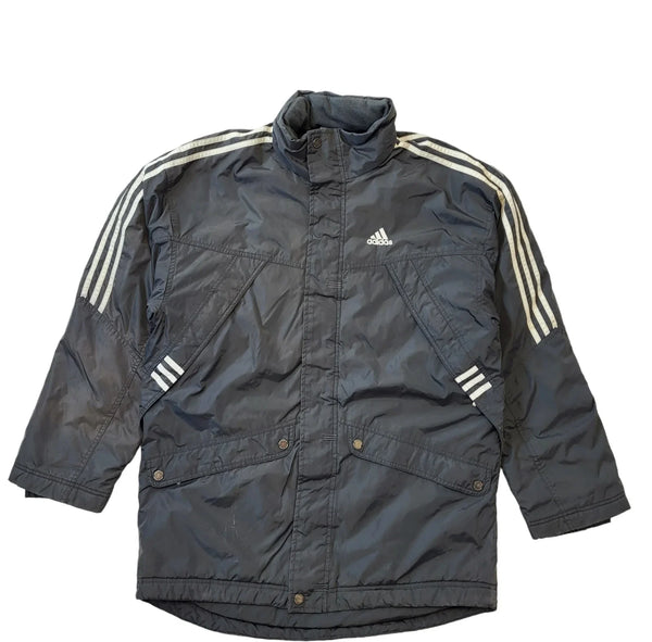 Adidas Y2K Dark Grey Over-Sized Zip Fasten Sports Jacket Men's Size Small