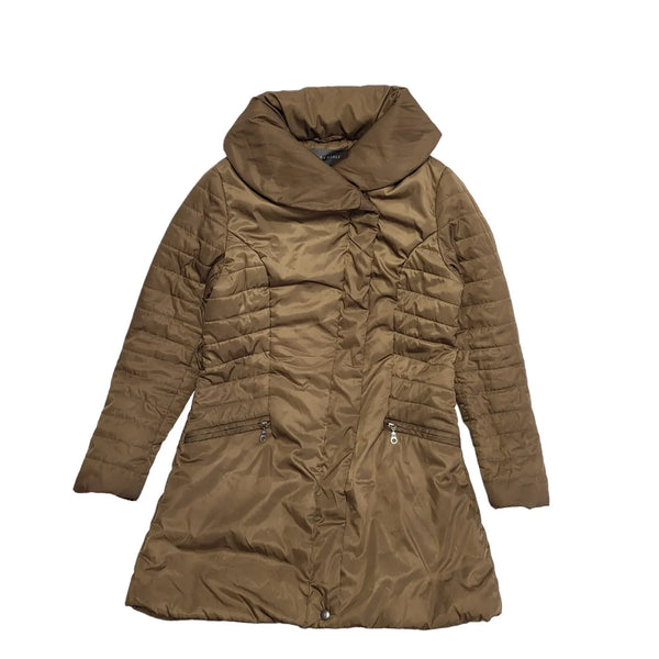 Laura Ashley Brown Zip & Snap Coat Women's UK 10 M eu 38 H394