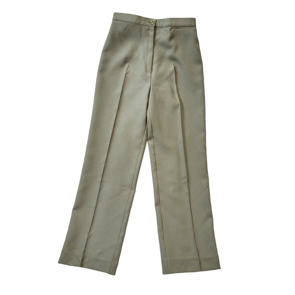 St Michael 80s Vintage Beige Straight Trousers Women's Size 12 W26 L29