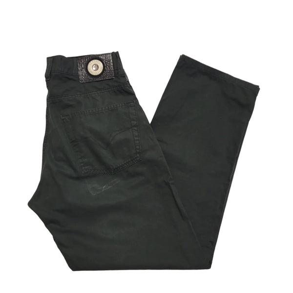 Versace Vintage 90's Black Straight Leg Jeans Uk Women's Size 10 W28 L27