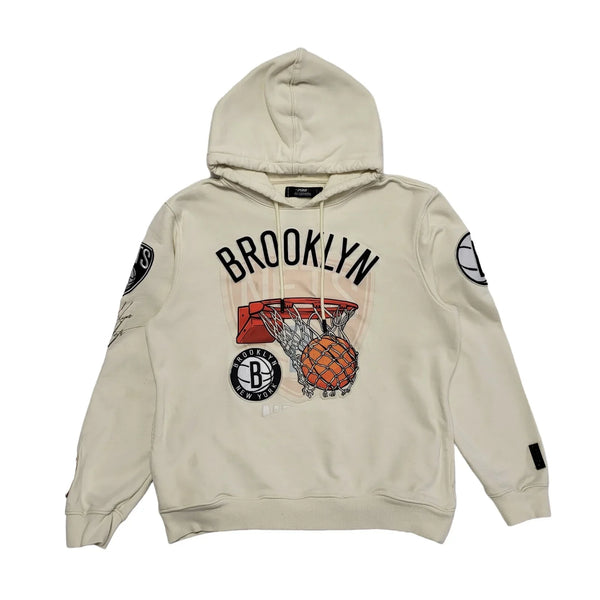 Brooklyn Cream Drawstring Sports Hoodie Womens UK Size M CC748