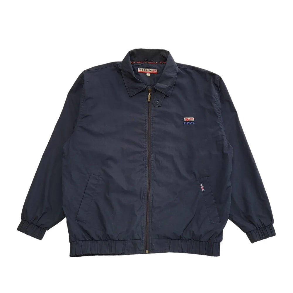 Reebok Navy Blue Zipped Bomber Jacket Uk Men's Small BB760