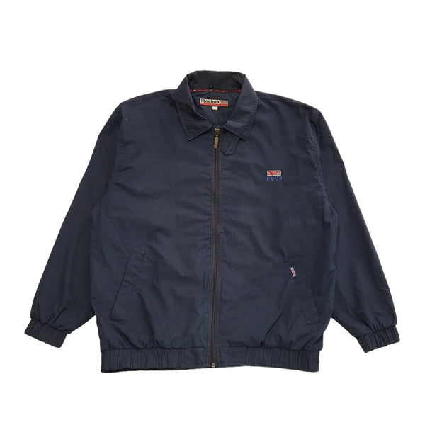 Reebok Navy Blue Zipped Bomber Jacket Uk Men's Small BB760