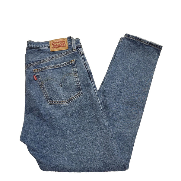 Levi's 501 Mid Blue Straight Denim Jeans UK Men's S W30 L30 L456
