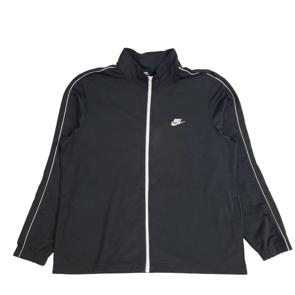 Nike Black Full Zip Sports Modern Tracksuit Top Jacket UK Men's Size XXL