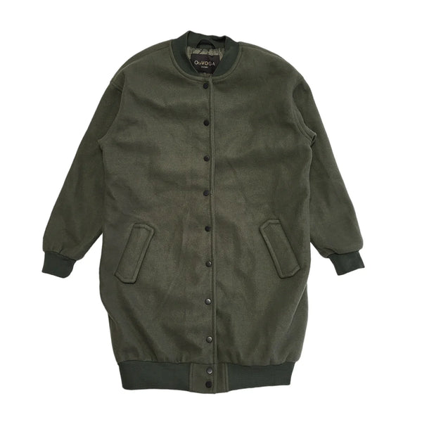 Olavoga Green Snap Fasten Bomberka Coat Uk Women's Size 18/20 BB659