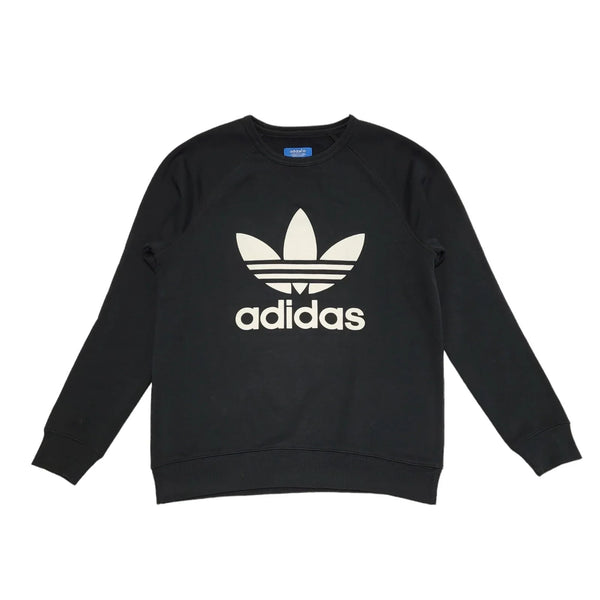 Adidas Sweatshirt Sports Black Long Sleeve Mens UK Size M BB586