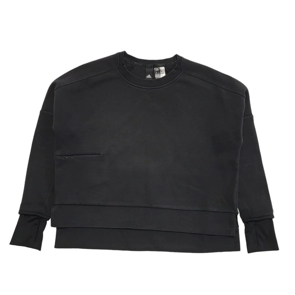 Adidas Black Long Sleeve Sports Sweatshirt UK Women's 2XS K514