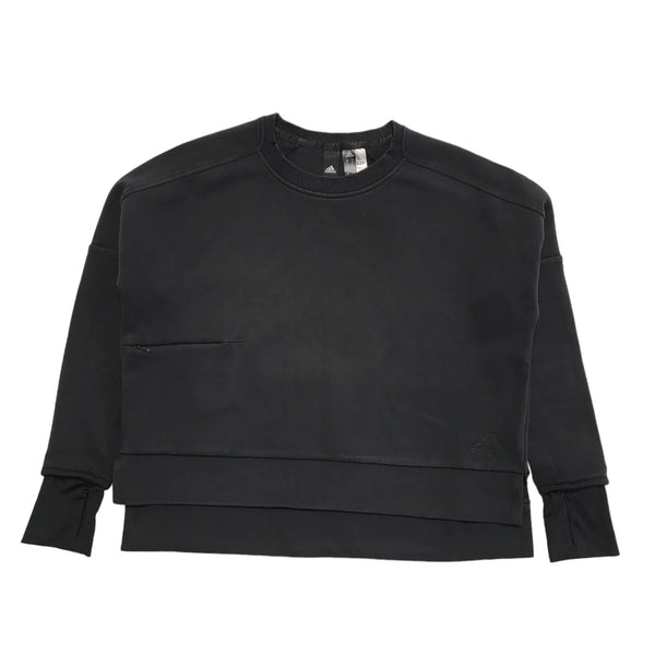 Adidas Black Long Sleeve Sports Sweatshirt UK Women's 2XS K514