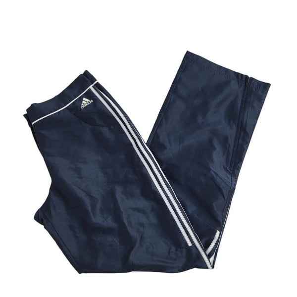 Adidas Blue Straight Leg Tracksuit Bottoms UK Women's Size 12 W30 L32 FF108