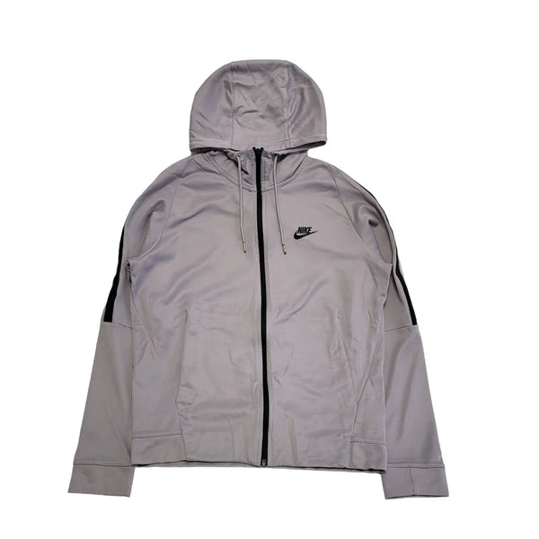 Nike Grey Zip Sports Tracksuit Hooded Top Jacket Men's  uk M eu 50 H266