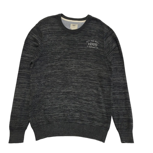Vans Dark Grey Long Sleeve Crew Neck Jumper Uk Men's Size Medium DD557
