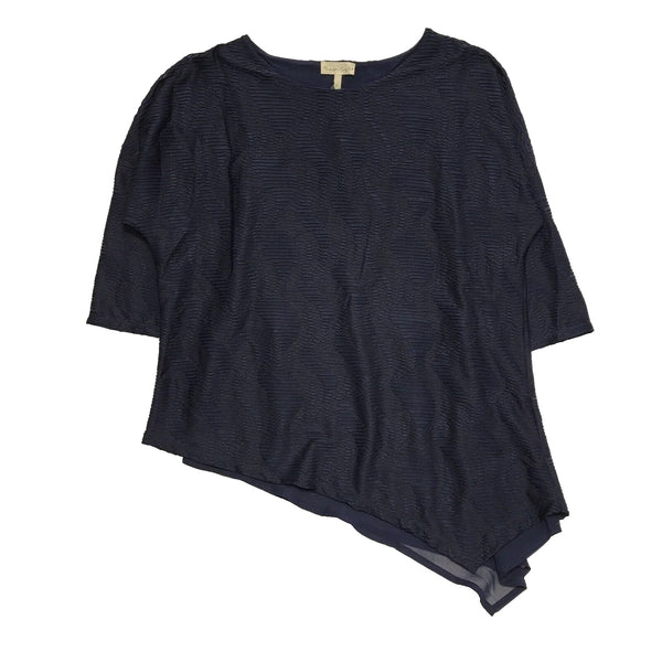 Phase Eight Navy Blue Round Neck Blouse Top UK Women's Size 12 BNWT L63