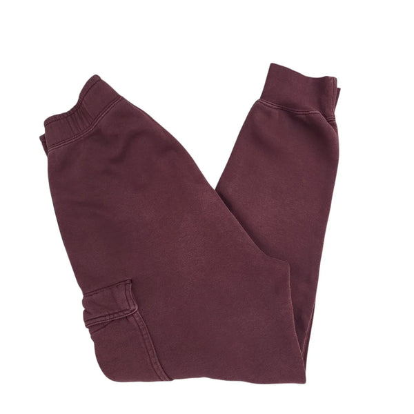 Nike Tracksuit Bottoms Burgundy Cotton Skinny Uk Women's Size XS W24 L25
