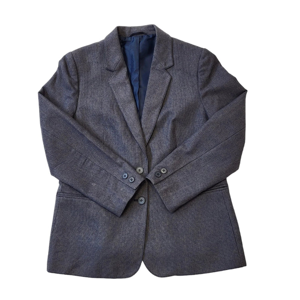 St Michael Vintage 70s Blue Wool Suit Jacket Mens Size 44.