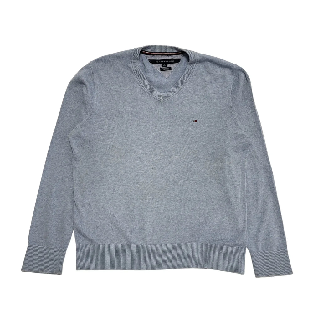 Tommy Hilfiger Blue V-Neck Long Sleeve Jumper  Men's uk M eu 50 H464