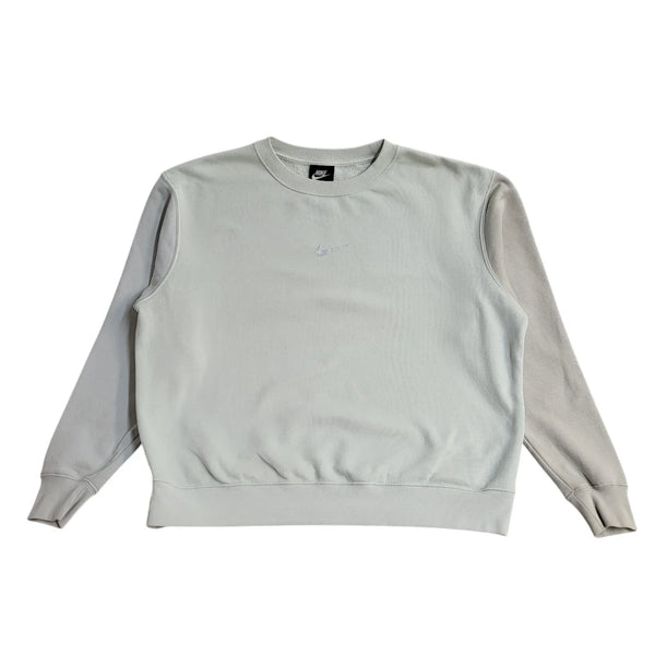 Nike Sports Sweatshirt 2 Tone Grey Oversized Women's UK Size L EE747