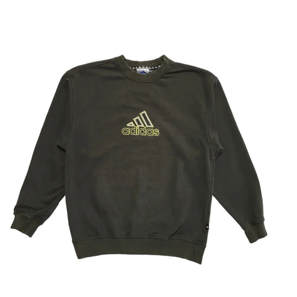 Adidas Dark Grey Vintage 90s Sweatshirt Uk Men's Size Medium