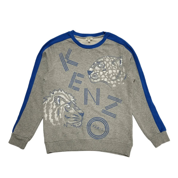 Kenzo Sweatshirt Blue & Grey Long Sleeve Girls Age 14 Years CC184