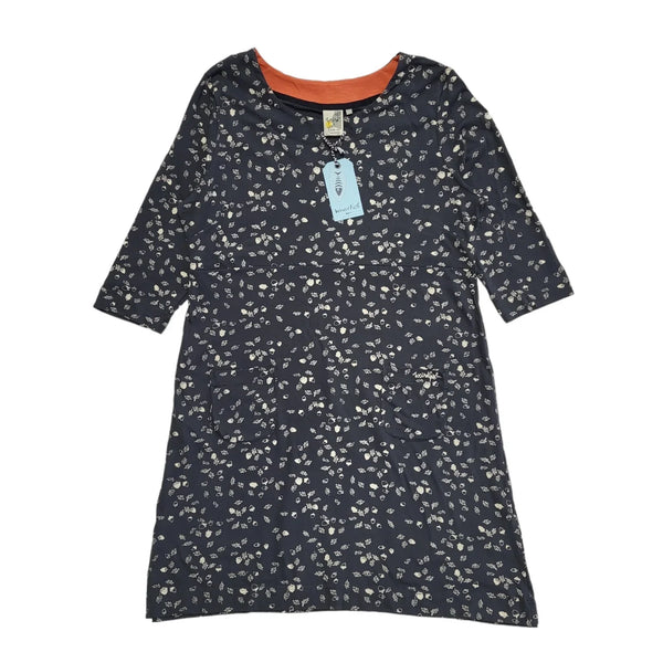 Weird Fish Grey Autumn Print Relaxed Fit Summer Smock Dress BNWT UK XL 18 L17