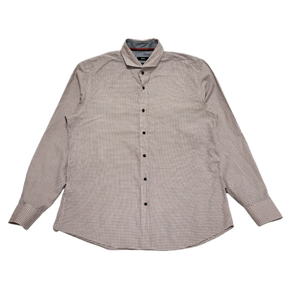 Hugo Boss Blue & Red Checked Regular Fit Long Sleeve Shirt Men's UK XL CC293