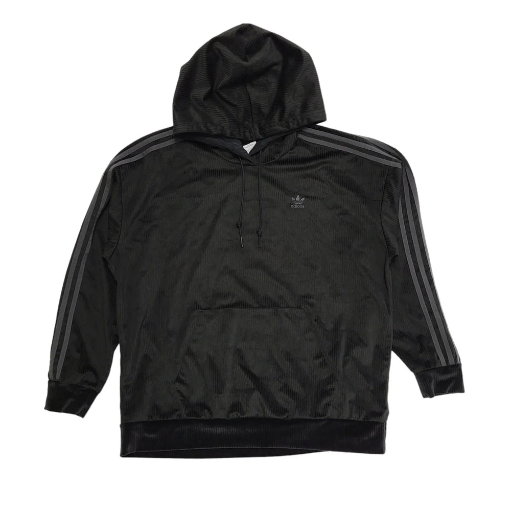 Adidas Black Drawstring Sports Hoodie Uk Women's Size 16 CC938