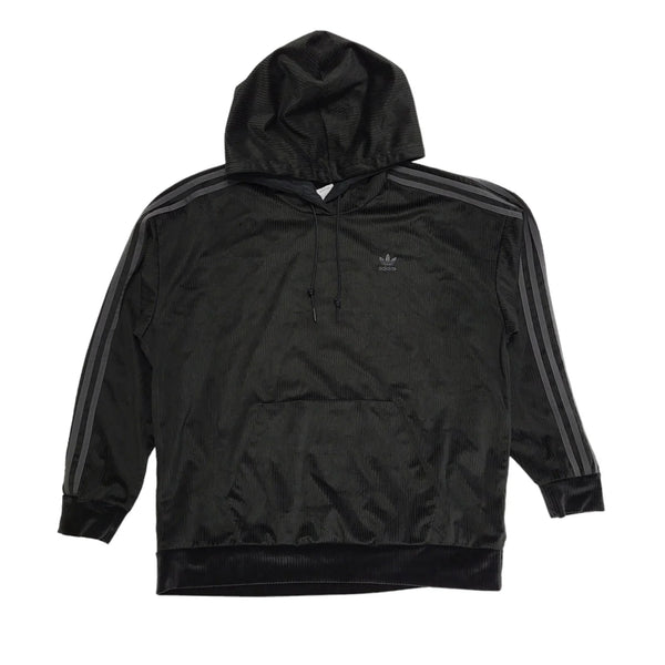 Adidas Black Drawstring Sports Hoodie Uk Women's Size 16 CC938