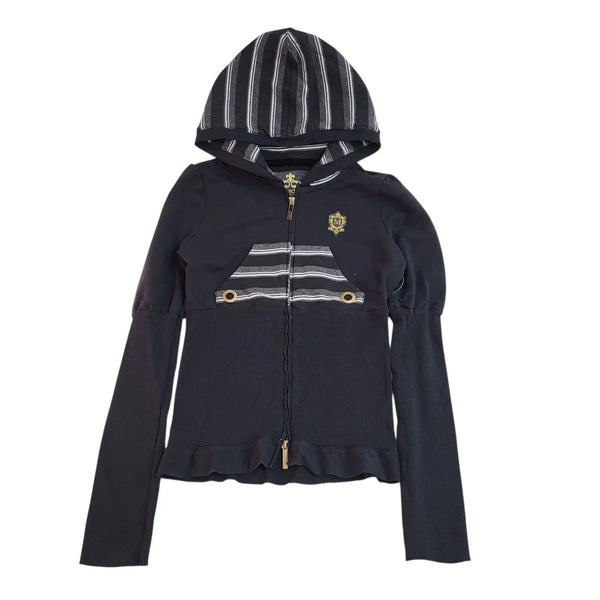 Red Marcecko Sweatshirt Hoodie Black Striped UK Women's Size M Bnwt