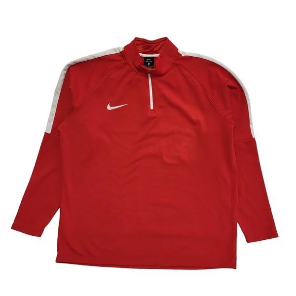 Nike Dri-Fit Red Sports 1/4 Zip Tracksuit Top UK Men's XL DD637