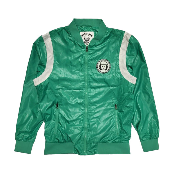 Mini Che Sports Jacket Green White Lightweight Uk Women's Size M L276