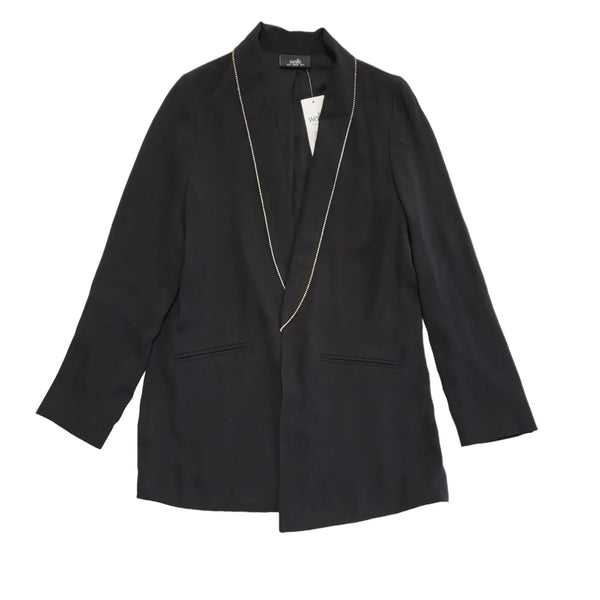 Wallis Black Open Front Dress Jacket Uk Women's Size 8 Bnwt DD890