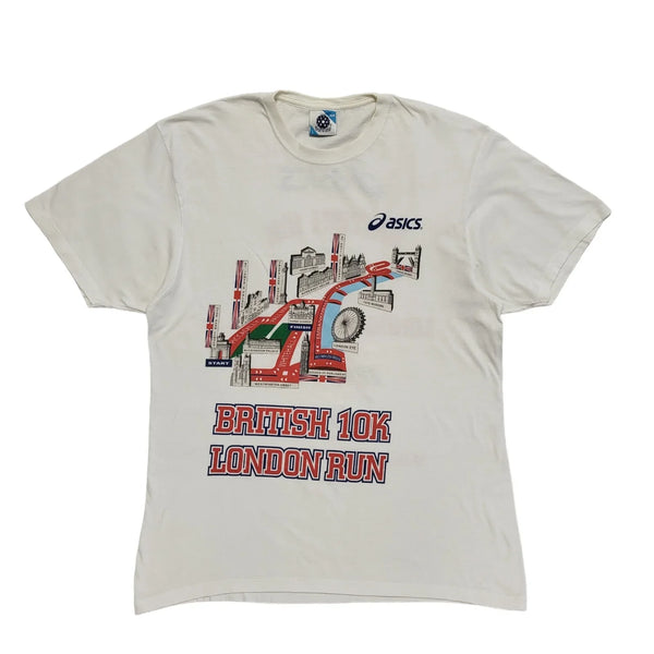 Oasis White London 10k 2010 Vintage Short Sleeve T-Shirt Mens Size L