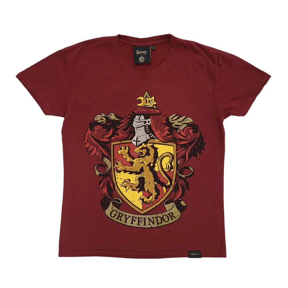 The Harry Potter Shop Burgundy Y2K Gryffindor Short Sleeve T-Shirt Mens Size S