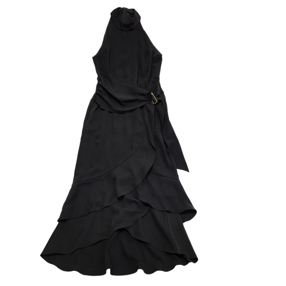 Coast Black Tiered Evening Dress Women's UK 12 CC619