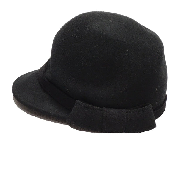Foschini Black Town And Country Wool Peak Hat Uk Women's One Size RRP £169 L64
