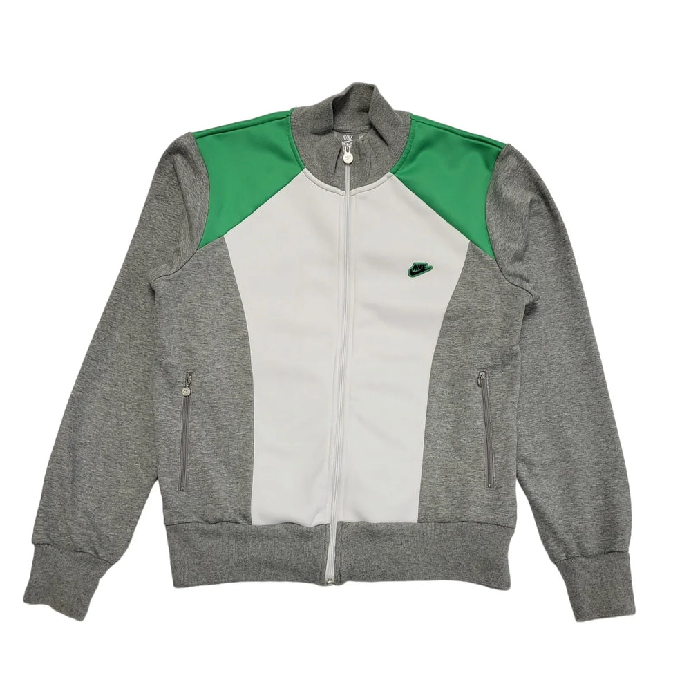 Nike Grey Green High Neck Tracksuit Top/Jacket Uk Men's Size Medium DD192
