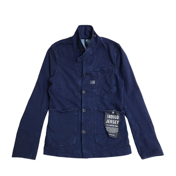 G-Star Raw Blue Indigo Jersey Jacket BNWT UK Men's Size S FF129