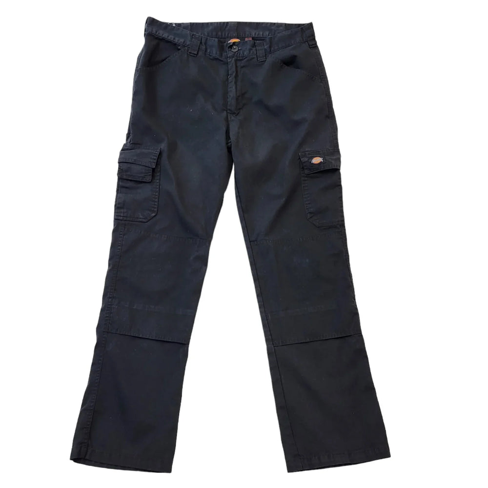 Dickies Black Workwear Straight Leg Cargo Trousers Men's Size XL W36 L32