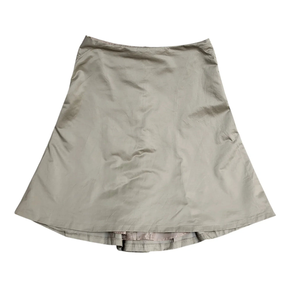 Monsoon Mocha Zip Skirt Uk Women's Size 16 W34 Bnwt FF2