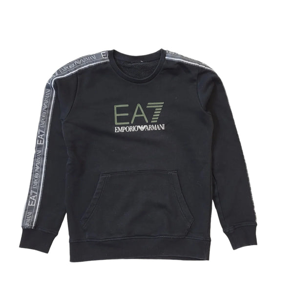 Emporio Armani Black Long Sleeve Casual Sweatshirt Girl's UK Age 9-10 Years H167